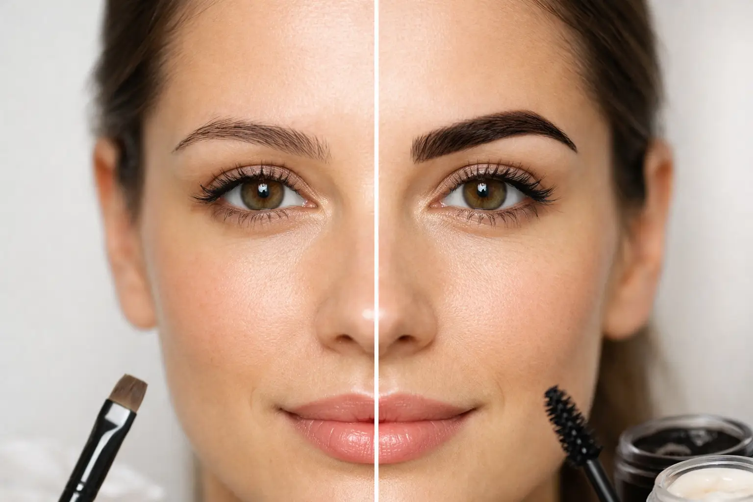 Eyebrow Tint Before and After Results